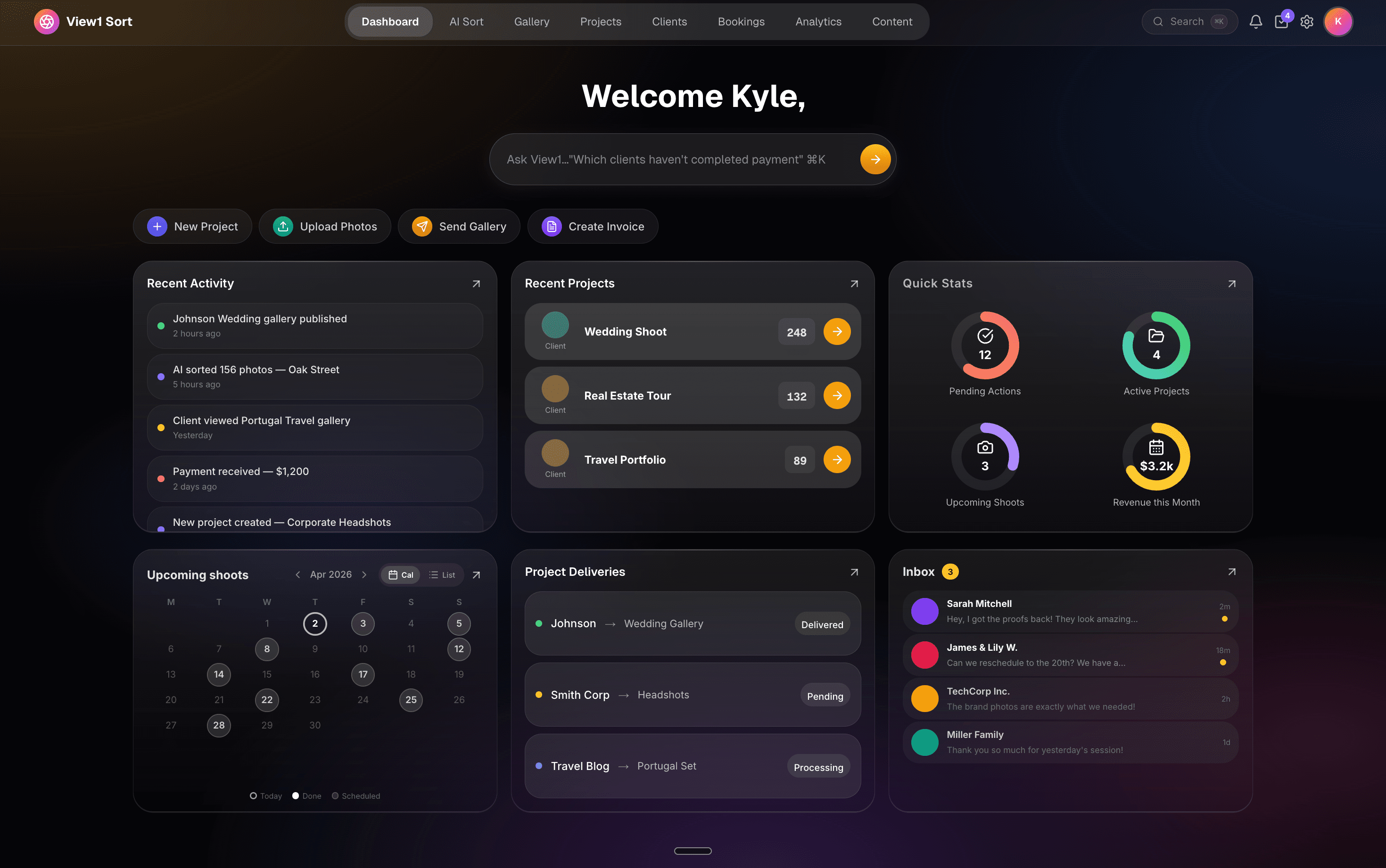 View1 Sort Dashboard
